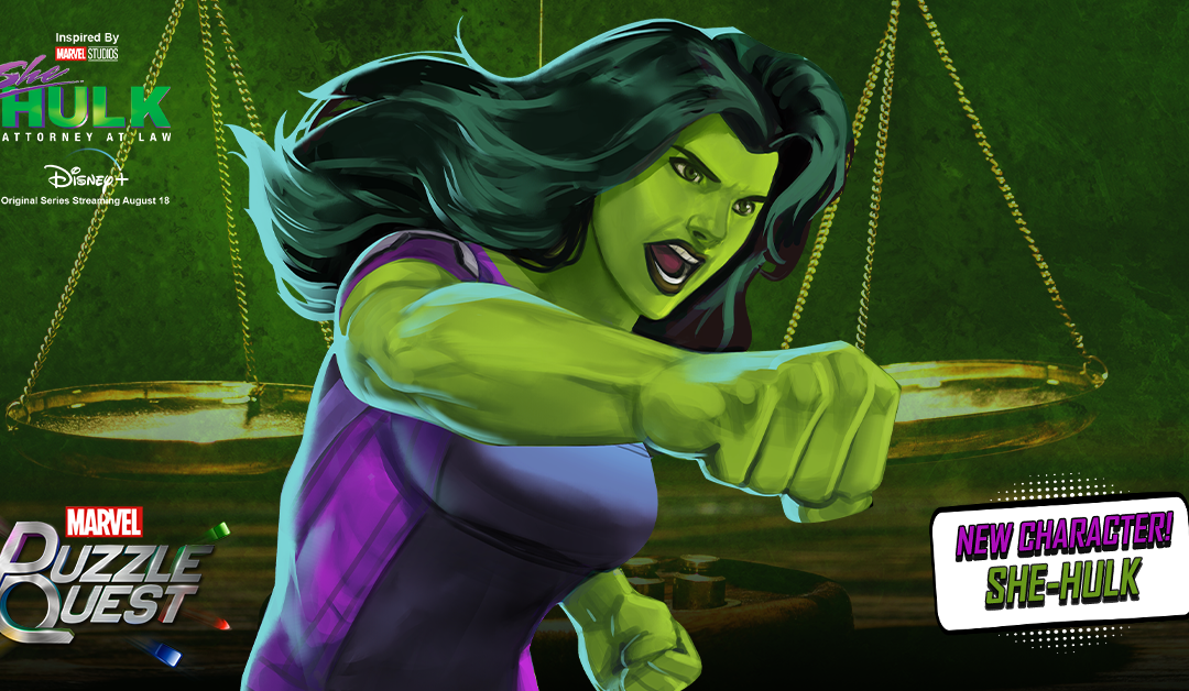 Marvel Puzzle Quest New Character – She-Hulk (Origin)