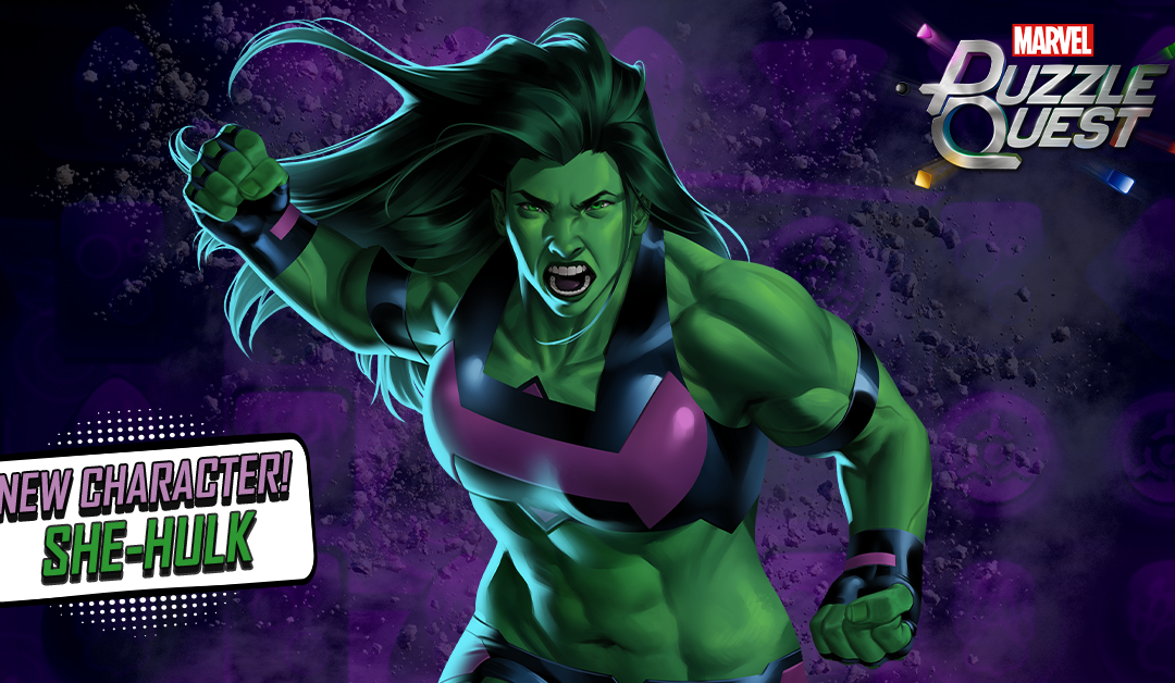 Marvel Puzzle Quest New Character – She-Hulk (Immortal)