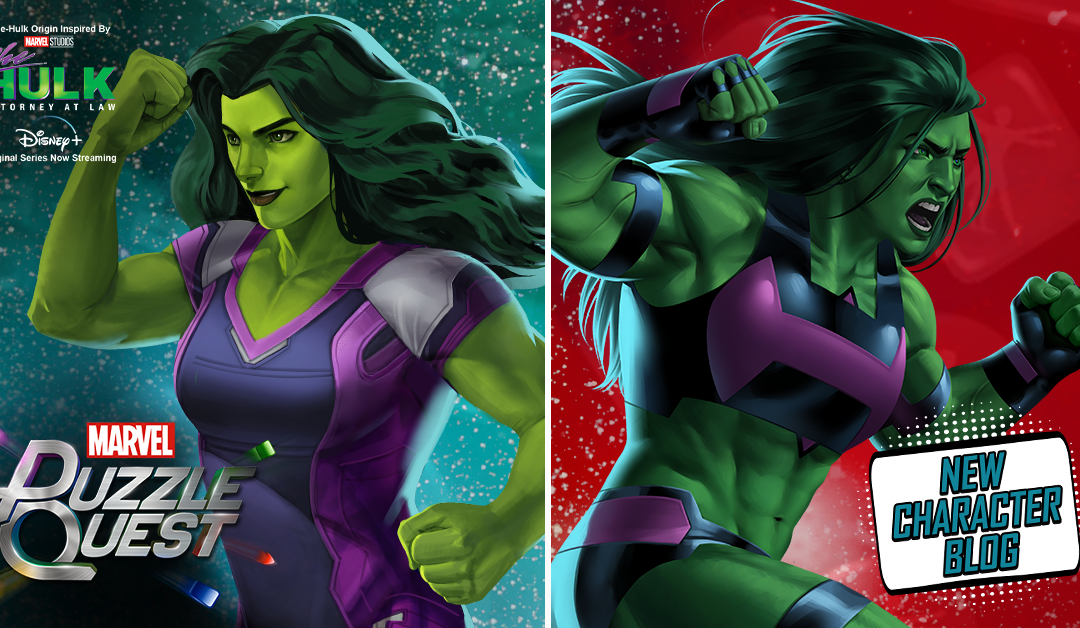 MARVEL PUZZLE QUEST NEW CHARACTER BLOG – SHE-HULK ART EDITION