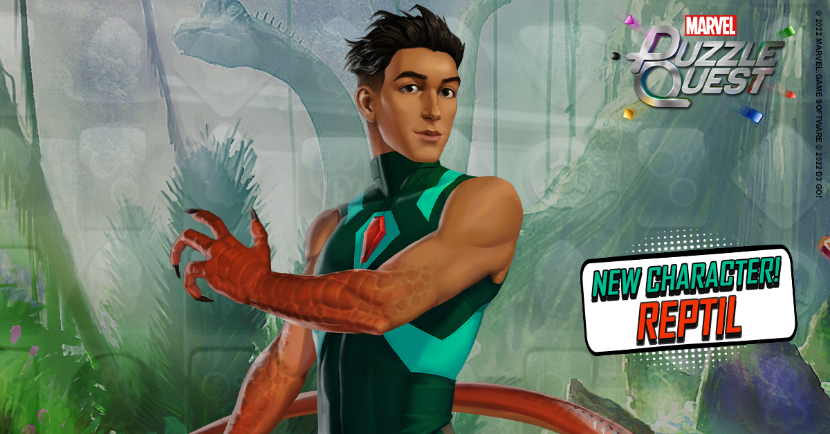 Marvel Puzzle Quest New Character – Reptil (Humberto Lopez)