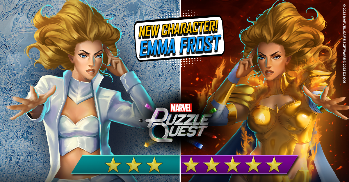 Marvel Puzzle Quest New Character – Emma Frost