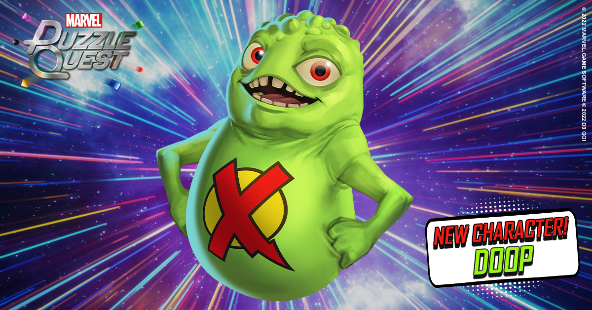 Marvel Puzzle Quest New Character – Doop (Green One)